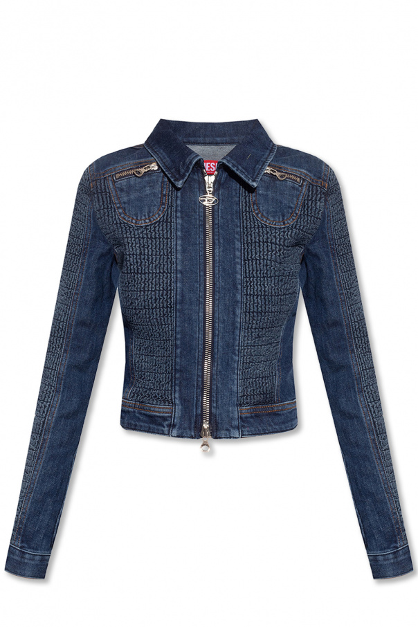 Navy blue 'De-Light' denim jacket Diesel - Vitkac Italy